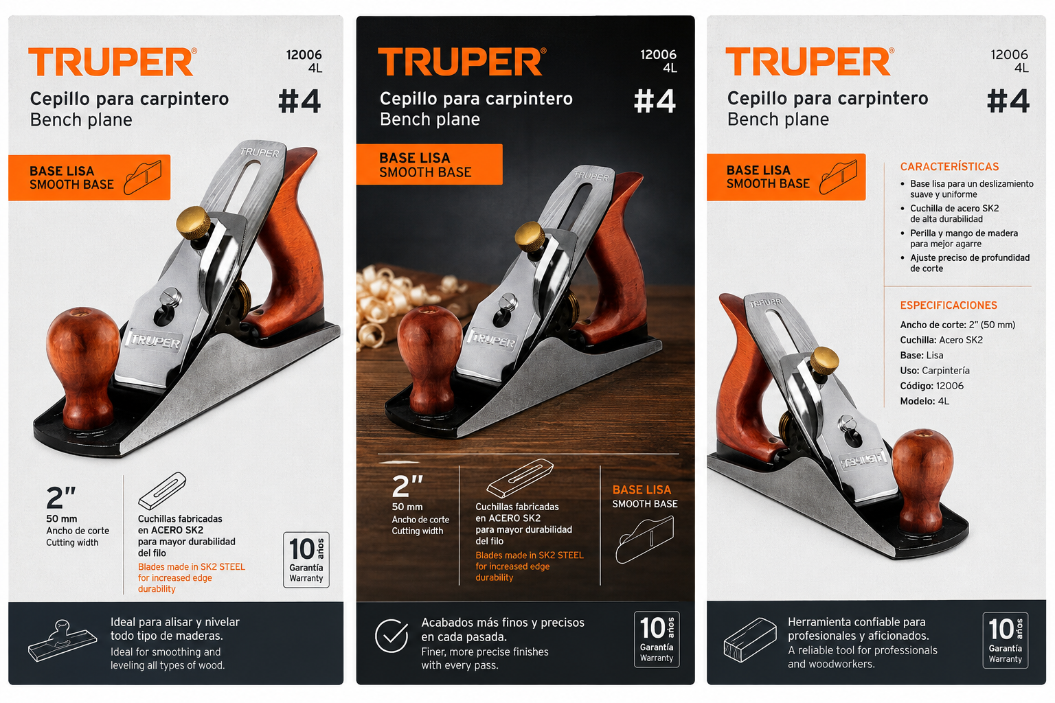 Cepillo para Carpintero TRUPER #4 — vista 2